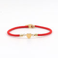 Bracelet Coeur Corde Rouge