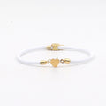 Bracelet Coeur Corde Blanc