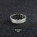 Bague Maille Argenté HOMME