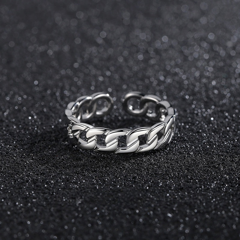 Bague Maillon Argent HOMME