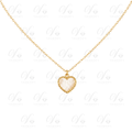 Collier Doré motif Coeur