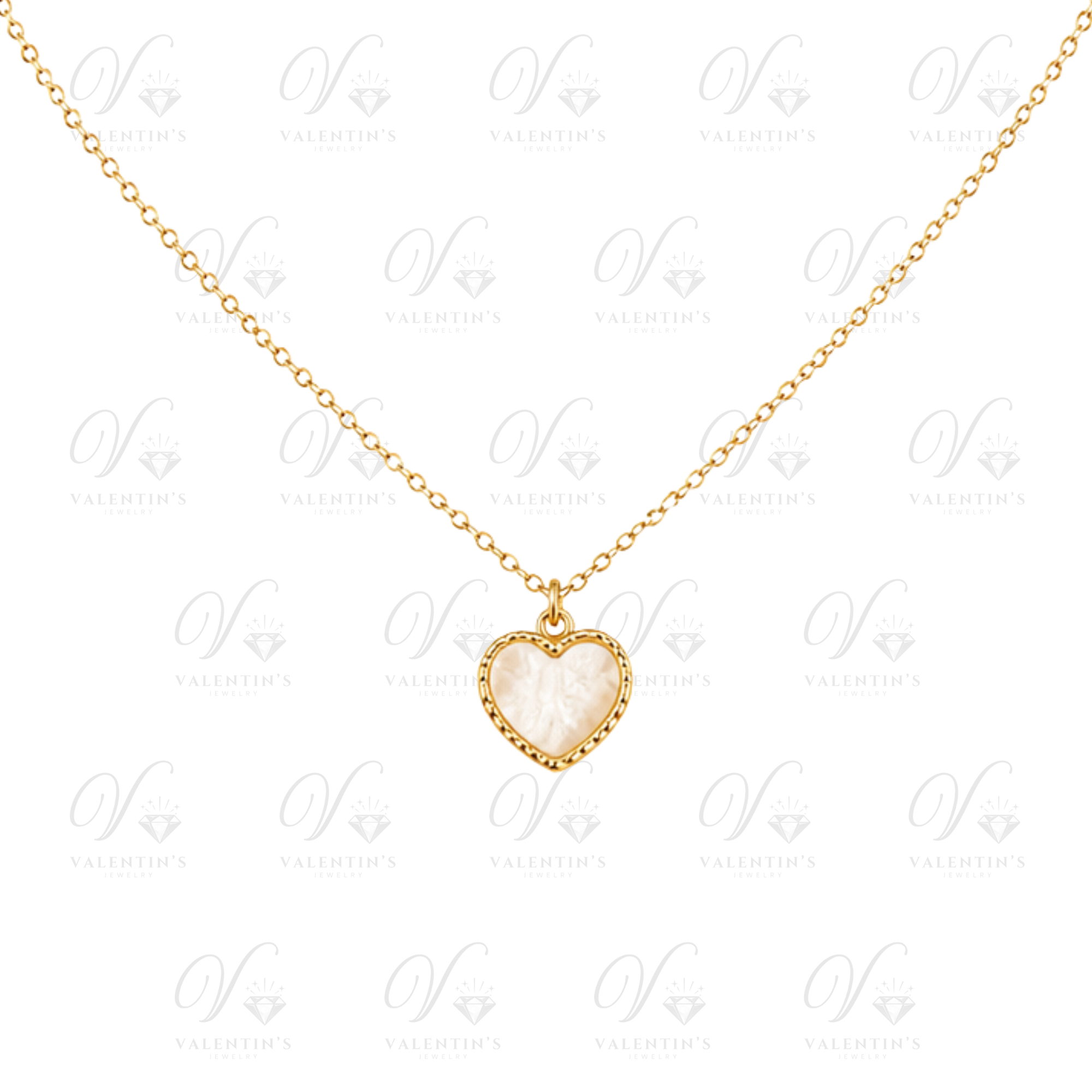 Collier Doré motif Coeur