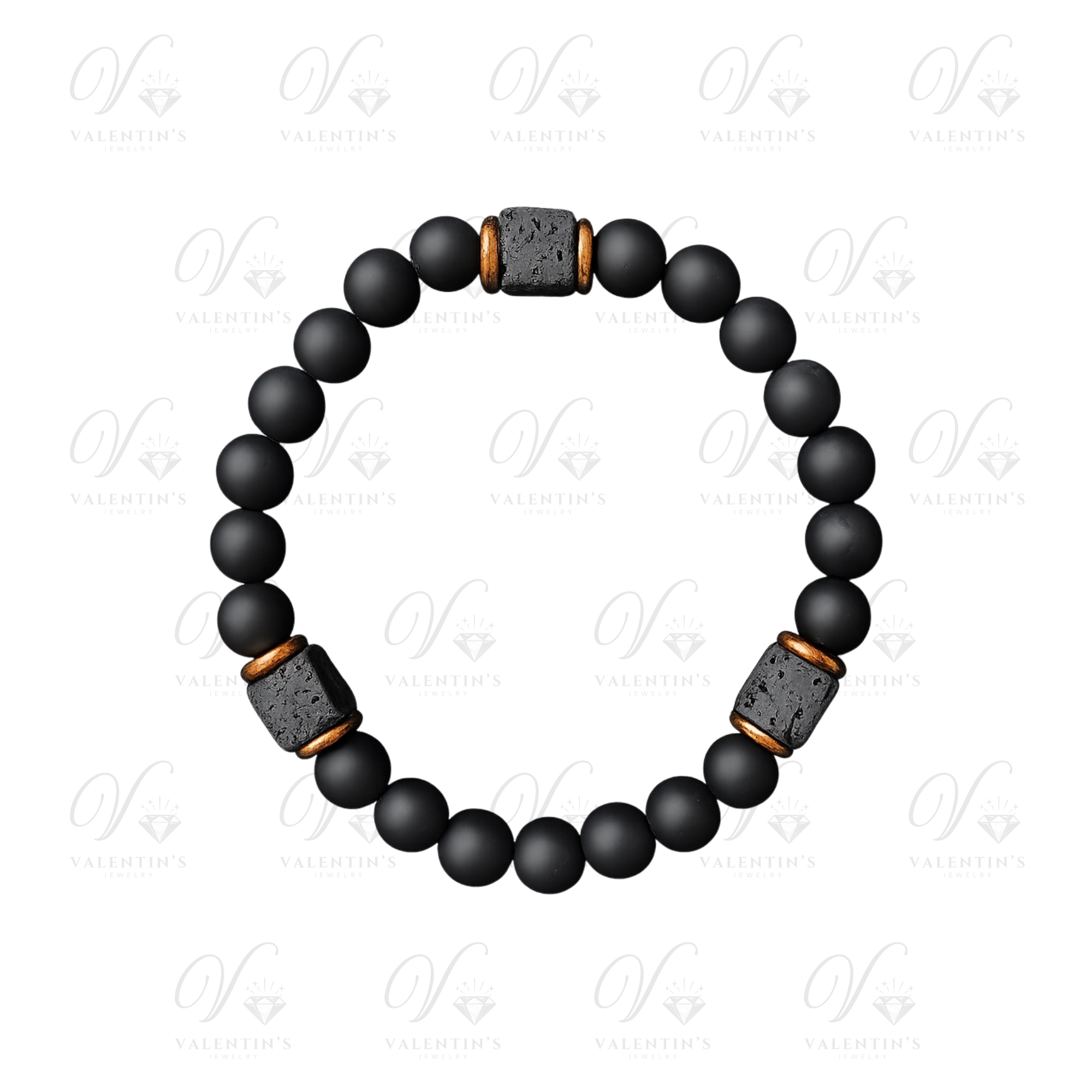 Bracelet en Roche Volcanique HOMME