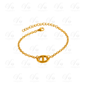 Bracelet Doré Logo Tendance Simple
