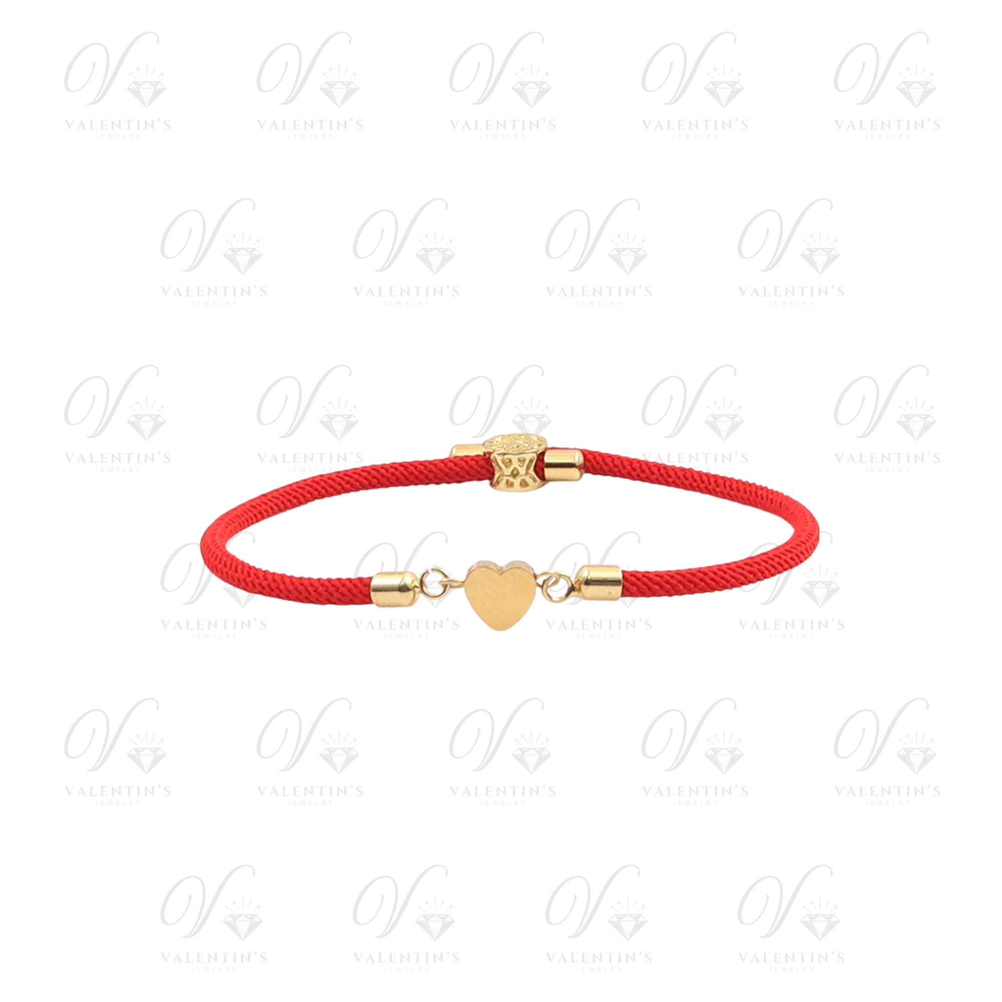 Bracelet Coeur Corde Rouge