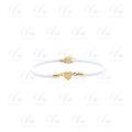 Bracelet Coeur Corde Blanc