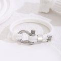 Bracelet en corde tressée blanc HOMME