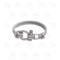 Bracelet en corde tressée gris HOMME