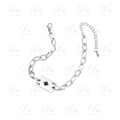 Bracelet Argenté Maillon Carte (UNISEXE)
