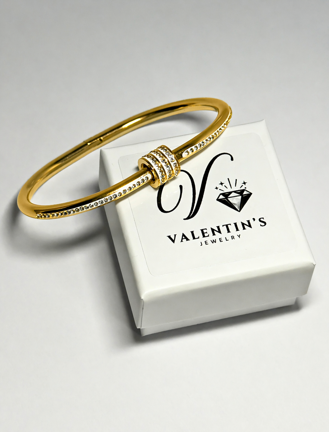 Bracelet Doré Diamants (Fermeture à vicer)