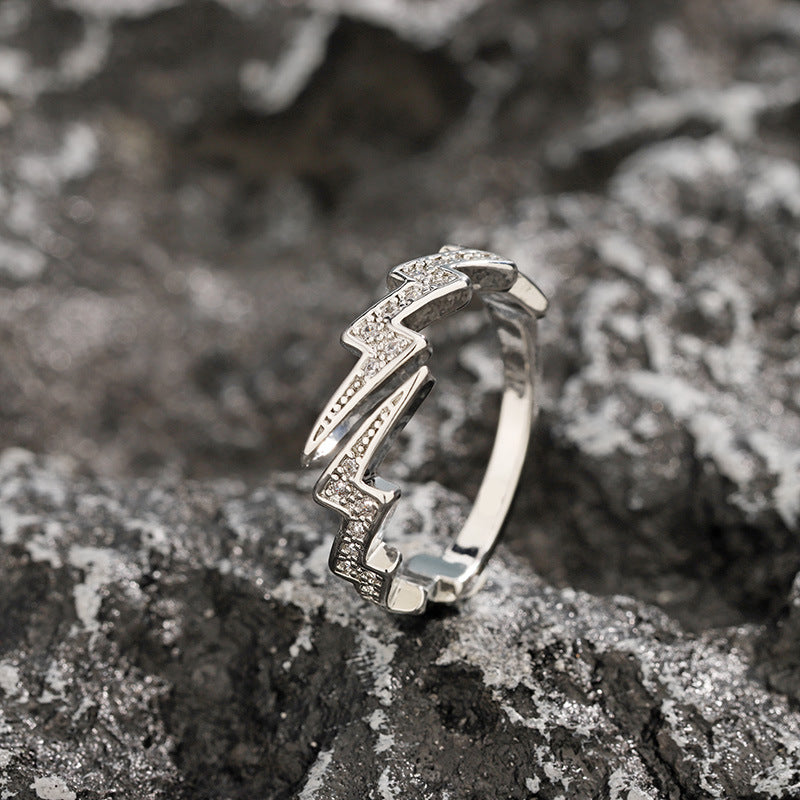 Bague Éclair Argenté HOMME