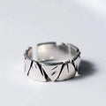 Bague Argenté design géométrique HOMME